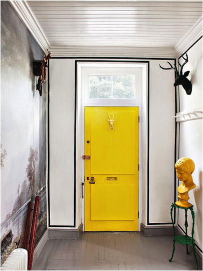 Gele voordeur
